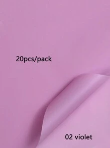 20 Stück einfarbige matte Brotblumen Verpackungspapiere, dick, wasserbeständig, Blumenstrauß Geschenkpapier, koreanisches Geschenkpapier für den Valentinstag