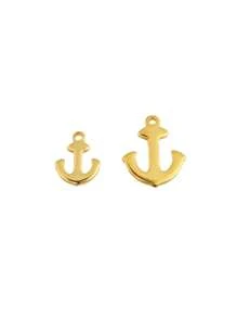 20pcs Stainless Steel Anchor Pendant Gold Charms For DIY Bracelet Necklace Jewelry Making Supplies Accessories
