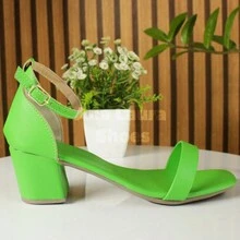 Women Heeled Sandals - 綠色 - 查看 3