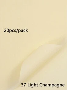 20 Stück einfarbige matte Brotblumen Verpackungspapiere, dick, wasserbeständig, Blumenstrauß Geschenkpapier, koreanisches Geschenkpapier für den Valentinstag