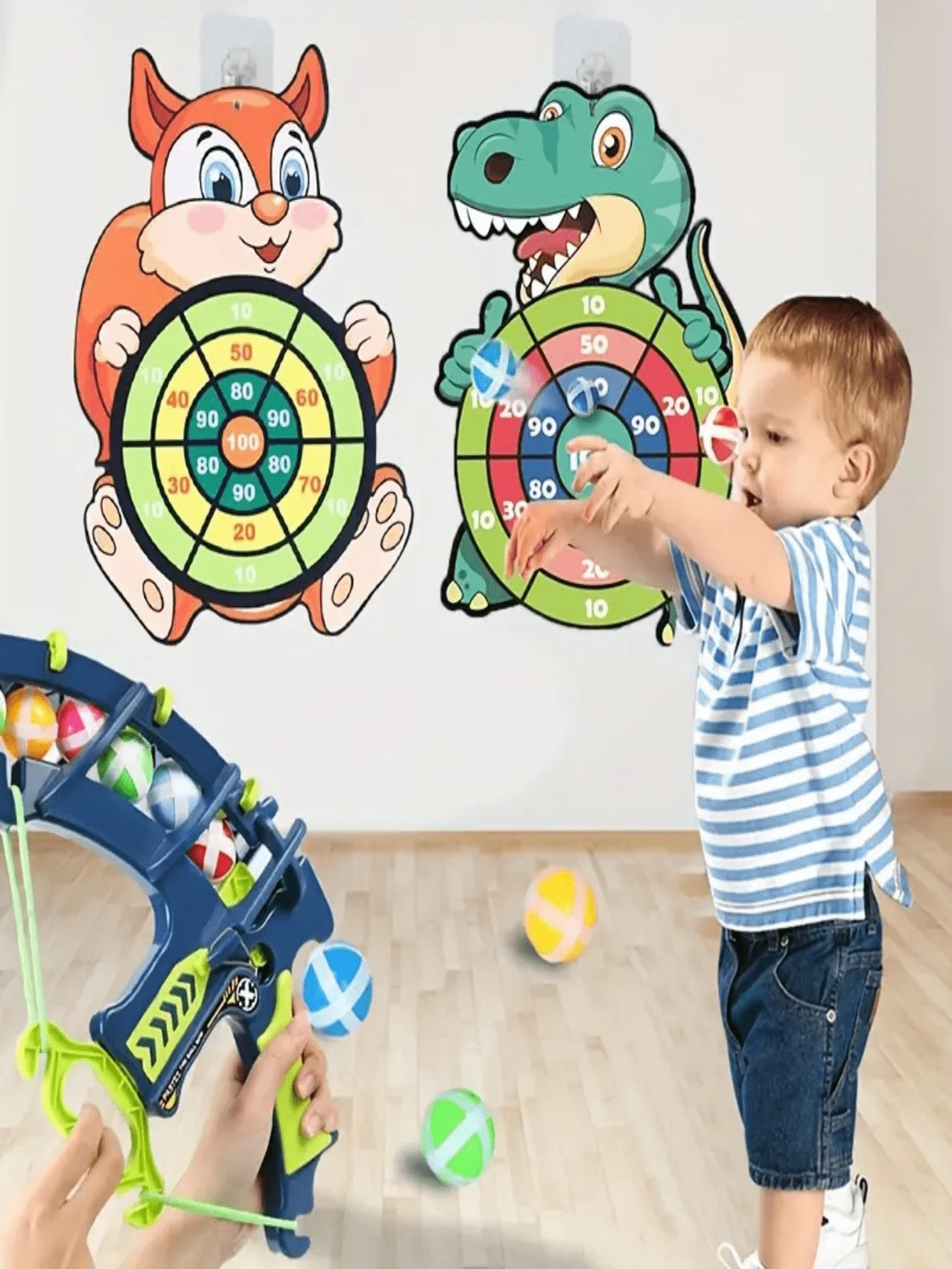 Jeu De Tir 2 Joueurs - 2 Pistolets En Mousse, 24 Balles, Cible Rotative électrique, Pour Enfants 5-12 Ans