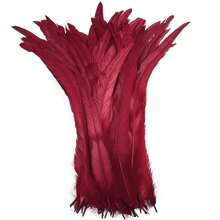 15Pieces 25-30CM Colored Artificial Rooster Feathers Crafts Sewing DIY Carnival Costume Plume Wedding Dresses Handmade Accessories Party Home Decoration - Multicolor - View 29