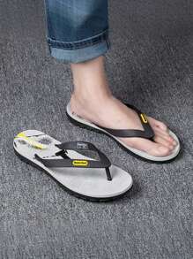 QuickSurf Men's Flip-Flops, Quick-Dry, Anti-Slip, Wear-Resistant, Beach Slippers - Grey - View 5