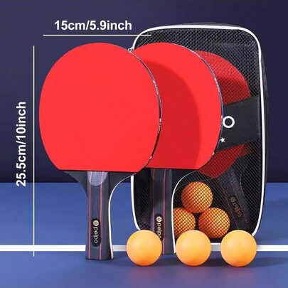 1 Bộ mái chèo bóng bàn dành cho người mới bắt đầu và người chơi nâng cao -2 vợt và 3 quả bóng chất lượng cao - Lý tưởng để chơi giải đấu chuyên nghiệp (Spong xanh và miếng bọt biển màu cam được vận chuyển ngẫu nhiên)
