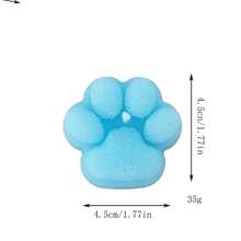 1pc Handmade Cat Paw Shaped Scented Candle, Aromatherapy Decor, Slight Color Difference