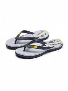 QuickSurf Men's Flip-Flops, Quick-Dry, Anti-Slip, Wear-Resistant, Beach Slippers - Grey - View 6