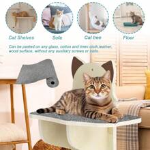 DIY Climbing Cat Scratcher Mat,Trimmable Self Adhesive Cat Scratching Pads,Cat Scratching Protector Board For Couch Furniture Wall Corner Cat Tree Post Carpet Shelf Shelves