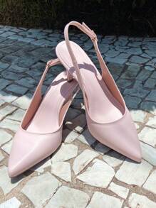 Women Heeled Sandals - 淺粉色 - 查看 6