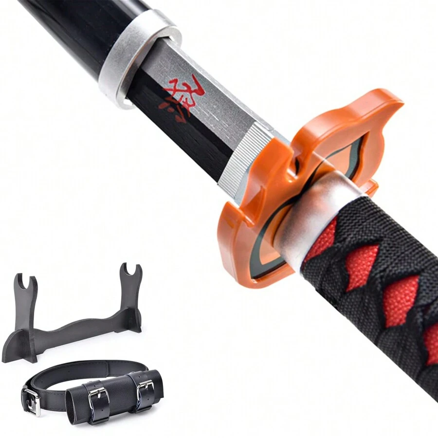 Kit 104cm Katana De Madera Slayer Estilo Varios Demon Espada Cosplay - Negro - Ver 1