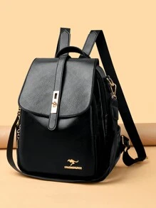 Women Large Capacity Backpack High Quality Leather Female Vintage Bag School Bags Travel Bagpack Ladies Bookbag Rucksack Purses 2026 - Black - View 2