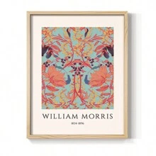 William Morris Framed Print CXXVI  Ready To Hang  - Solid Wood Framed - Made In USA - WM25 - View 9