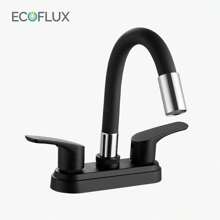 Mezcladora Cuello Curvo Negro LUA Mate Luxury Top Quality - Negro - Ver 1