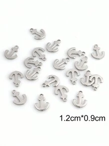 20pcs Stainless Steel Anchor Pendant Gold Charms For DIY Bracelet Necklace Jewelry Making Supplies Accessories