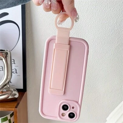 Waterproof Mobile Phone Case With Wrist Strap, Universal Stretch Slouchy Bracket, Desktop Paste Bracket, Retractable Buckle Seat Compatible With IPhone, Android Phone, Gift For Birthday, Family, Friends Finger Ring Holder, Phone Grip, Phone Accessories