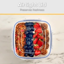 Topper Vidrio 800ml Hermético Para Alimentos Oficina BEAUTY-LEODY