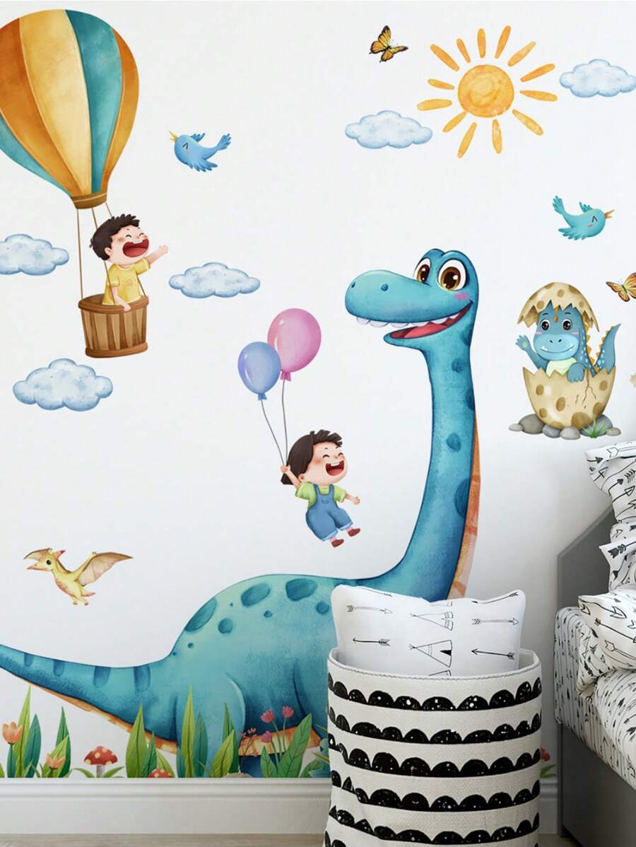 1set Colorful Inspirational Watercolor Graffiti Wall Sticker