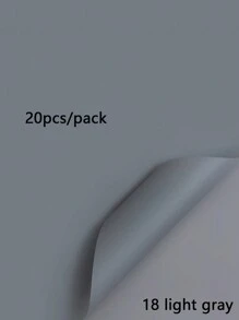 20 Stück einfarbige matte Brotblumen Verpackungspapiere, dick, wasserbeständig, Blumenstrauß Geschenkpapier, koreanisches Geschenkpapier für den Valentinstag