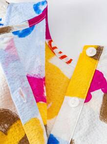 mini bala Young Girls  Dress Summer Breathable Lotus Edge Small Sleeve Dress - Red - View 8