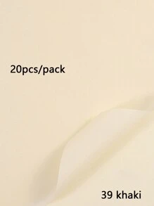 20 Stück einfarbige matte Brotblumen Verpackungspapiere, dick, wasserbeständig, Blumenstrauß Geschenkpapier, koreanisches Geschenkpapier für den Valentinstag