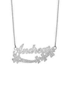 Gepersonaliseerde mat glanzende letterketting met hartvormige palmboompatroonhanger, op maat gemaakte gezandstraalde naamketting voor mannen en vrouwen, roestvrijstalen gewone doosketting, bohemien stijl kraagketting voor zomerstrandsieraden, verjaardags- en vakantiecadeaus