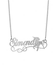 Gepersonaliseerde mat glanzende letterketting met hartvormige palmboompatroonhanger, op maat gemaakte gezandstraalde naamketting voor mannen en vrouwen, roestvrijstalen gewone doosketting, bohemien stijl kraagketting voor zomerstrandsieraden, verjaardags- en vakantiecadeaus