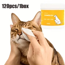 120pcs Pet Eye Special Eye Wipe, To Remove Tear Marks, Dog Eye Cleaning Artifact