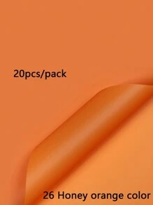 20 Stück einfarbige matte Brotblumen Verpackungspapiere, dick, wasserbeständig, Blumenstrauß Geschenkpapier, koreanisches Geschenkpapier für den Valentinstag