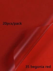 20 Stück einfarbige matte Brotblumen Verpackungspapiere, dick, wasserbeständig, Blumenstrauß Geschenkpapier, koreanisches Geschenkpapier für den Valentinstag