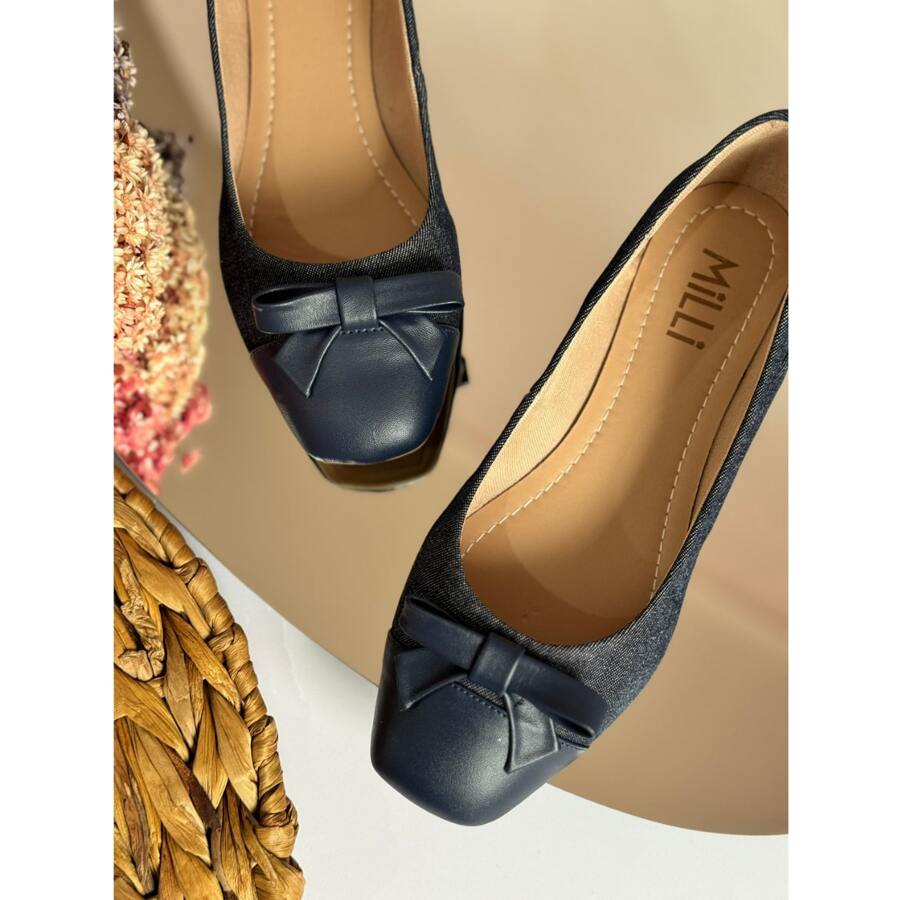 Women Flat Sandals - 藏蓝色 - 查看 1