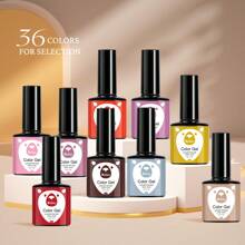 XEIJAYI 1Pc 7.3Ml Gel Nail Polish Starter Kit 36 Colors Black White Pink Green Soak Off No Wipe Nail Gel Polish Set Suitable For All Seasons Nail Art Nails - Multicolor - View 5