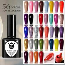 XEIJAYI 1Pc 7.3Ml Gel Nail Polish Starter Kit 36 Colors Black White Pink Green Soak Off No Wipe Nail Gel Polish Set Suitable For All Seasons Nail Art Nails - Multicolor - View 2