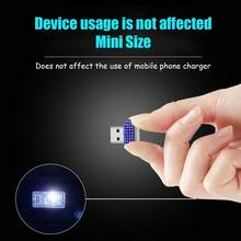 1 件钻石 USB LED 汽车氛围灯 LED 7 色夜灯，即插即用汽车内饰装饰灯 - 彩色 - 查看 5