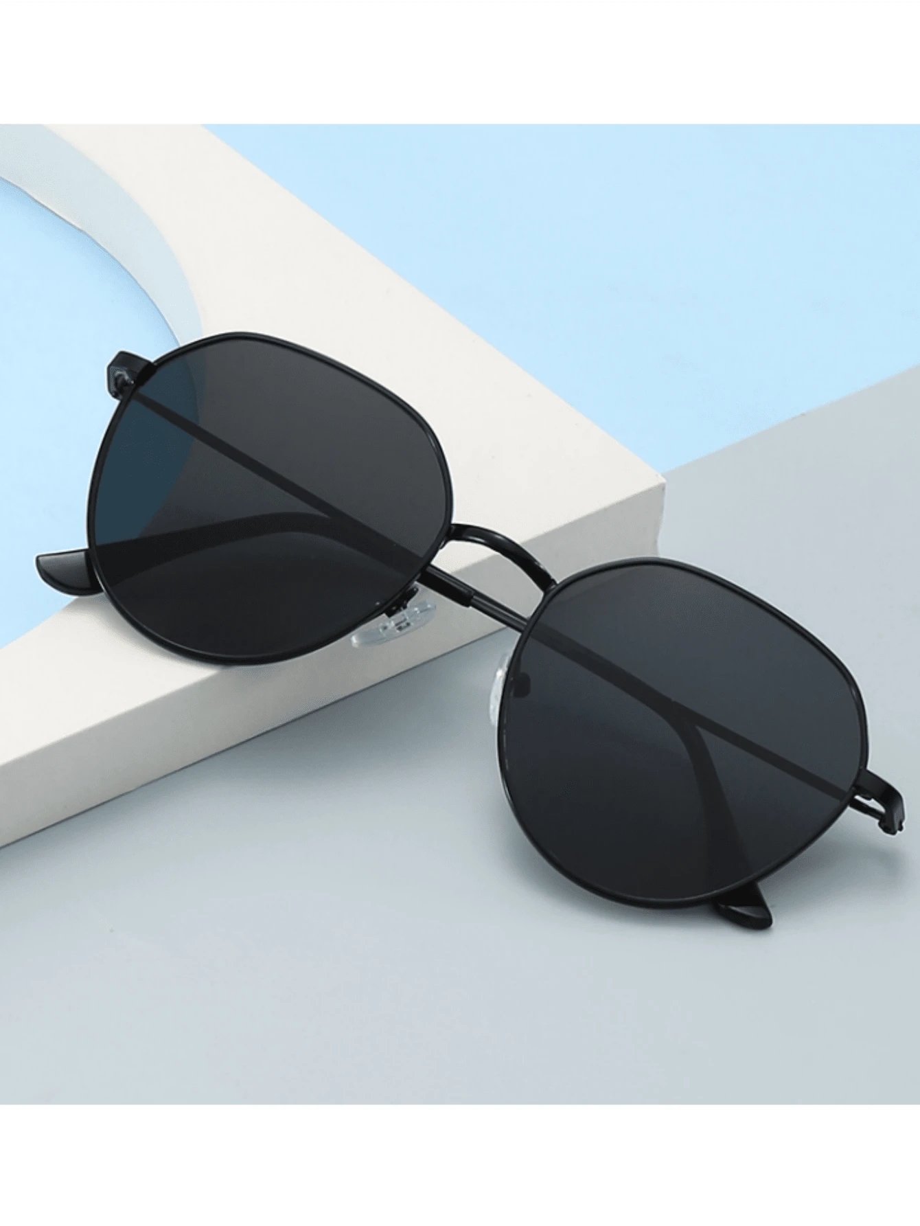 Lunettes De Soleil Ovales Vintage Cobains - Anti-UV, Anti-éblouissement, Petit Visage - Pour Femme/homme, Plage, Style Rétro - 2