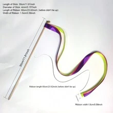 50/20pcs Colorful Stain Ribbon Wedding Stick Mixed Color Wedding Wands With Gold Bells For Wedding Decoration,Christmas