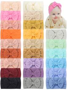bilicaca 10pcs Random Color Baby Decorative Headbands, Ultra Soft & Comfortable High Elasticity Hair Accessories