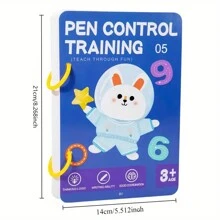 Conjunto de cuadernos mágicos reutilizables Montessori para niños: Entrenamiento de control de bolígrafo y libro de ejercicios educativos de dibujo, con bolígrafo borrable y recambios, desarrollo de habilidades de escritura temprana, juguetes Montessori, juguetes para niños, útiles escolares