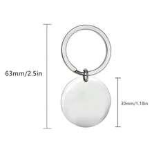 1 Móc khóa khắc cầu nguyện bằng tiếng Tây Ban Nha, Móc khóa bằng thép không gỉ đầy cảm hứng, Trích dẫn động lực trí tuệ thanh thản, Dành cho sinh nhật Giáng sinh, Hình tròn có thiết kế hình chiếc lá - 1 cái - Xem 2