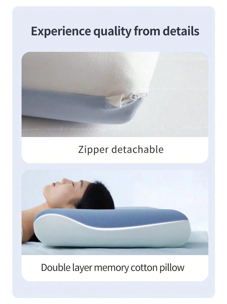 Memory Foam Pillow For Deep Sleep, Zero Pressure On Neck And Spine