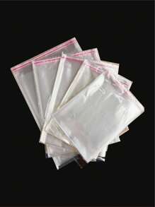 100个透明OPP塑料袋，适用于珠宝或礼品包装，圣诞节