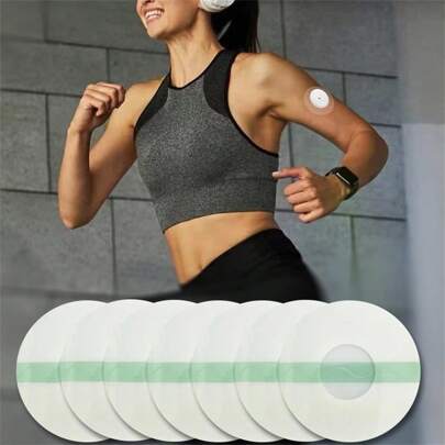 20 Stück wasserdichte, schwitzfeste, unsichtbare Sensor-Pflaster für Sport, transparente Fitnessstudio-Accessoires, Sport, Fitnessstudio, Heimübungen, Sportaccessoires, Fitnessstudio-Accessoires, CrossFit-Accessoires