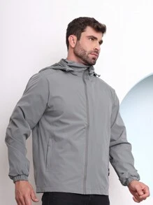 Men Jackets & Coats - Grey - View 4