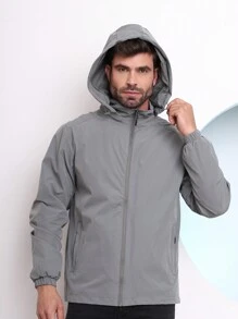 Men Jackets & Coats - Grey - View 1