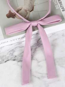 1pc Simple No-Tie Solid Color JK Necktie, Collar Rope, Suitable For Long-Hemmed Shirt Accessory, School Uniform, Sailor Collar Ribbon, Daily Wear And Holiday Gift Valentine's Day Valentines