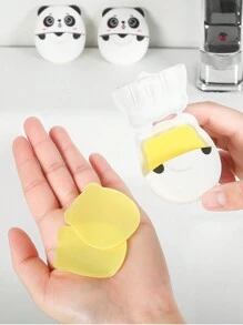 50 piezas de Escamas de Jabón Portátil - Ideal para viajar y lavarse las manos de forma fácil - Blanco y Negro - Ver 3