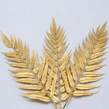 10/20 piezas Paquete de hojas de sauce artificial de color dorado y decoración de cubos de la suerte para arreglos florales del Año Nuevo Chino y otras ocasiones como el Día de San Valentín