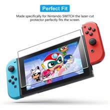 Switch Case 兼容 Switch Case 可对接，带屏幕保护膜，透明保护套，兼容 Switch 和 JoyCon 控制器，带 Switch 钢化玻璃屏幕保护膜 - 透明 - 查看 5