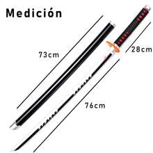 Kit 104cm Katana De Madera Slayer Estilo Varios Demon Espada Cosplay - Negro - Ver 2