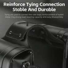 WEST BIKING 摩托车双边包防水 16L PU 皮革马鞍包带密码锁防盗自行车后座侧包 - 彩色 - 查看 6