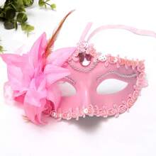 1 Mặt nạ Giáng sinh Halloween Venice thời trang mới Belle Sexy Ladies Mặt nạ công chúa hoa loa kèn lớn Mặt nạ làm đẹp mềm mại đàn hồi, Giáng sinh - Nhiều màu - Xem 20