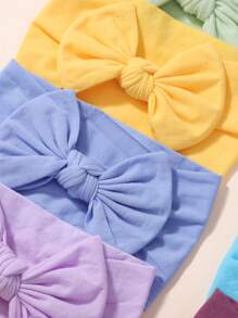 bilicaca 10pcs Random Color Baby Decorative Headbands, Ultra Soft & Comfortable High Elasticity Hair Accessories